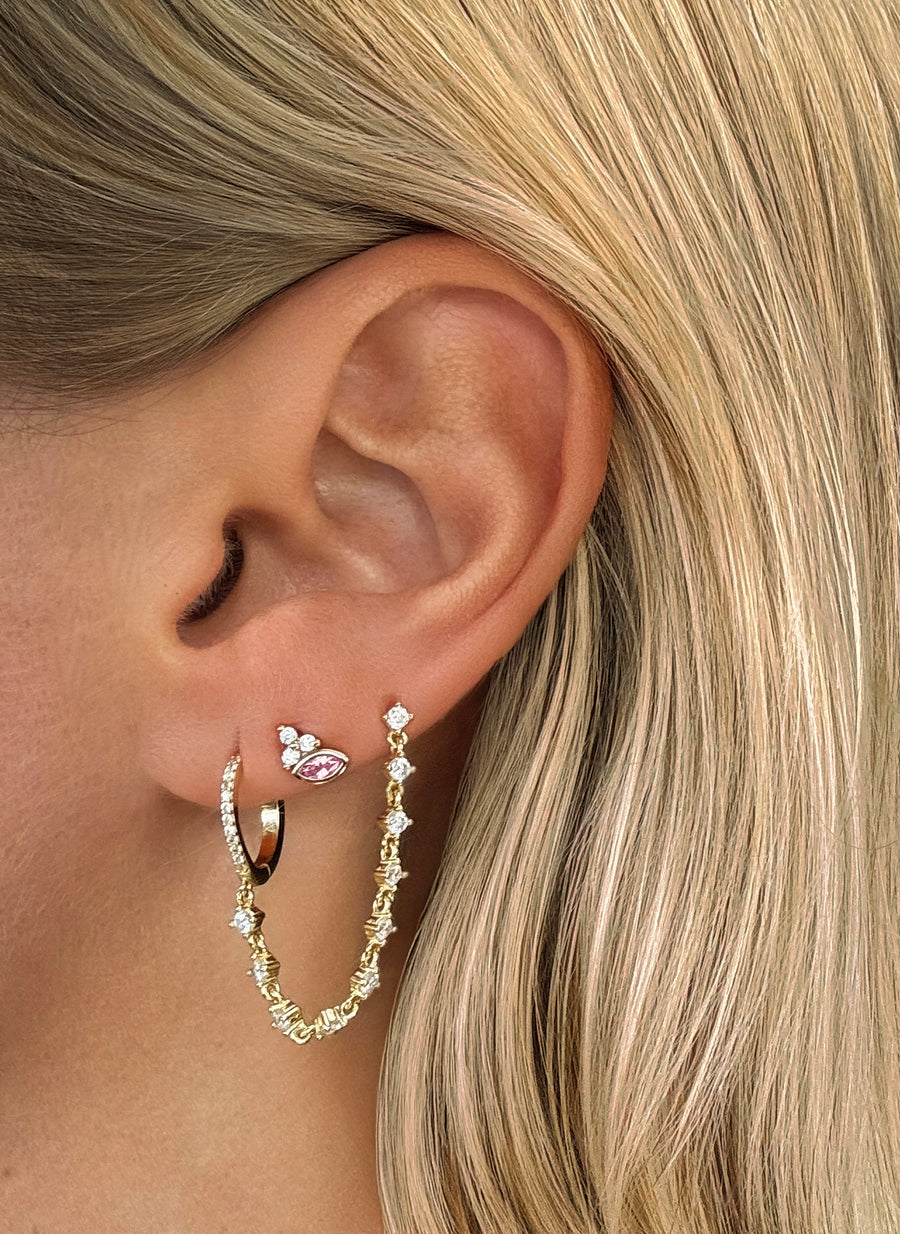 Vermeil Ballerina Pink 3 Piece Jewelry Set