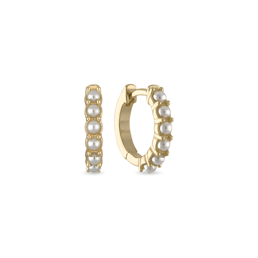 Vermeil Pearl Huggies
