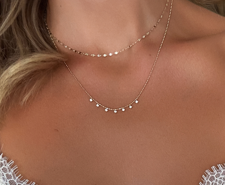 14k Vermeil Shimmer Layering Chain Necklace