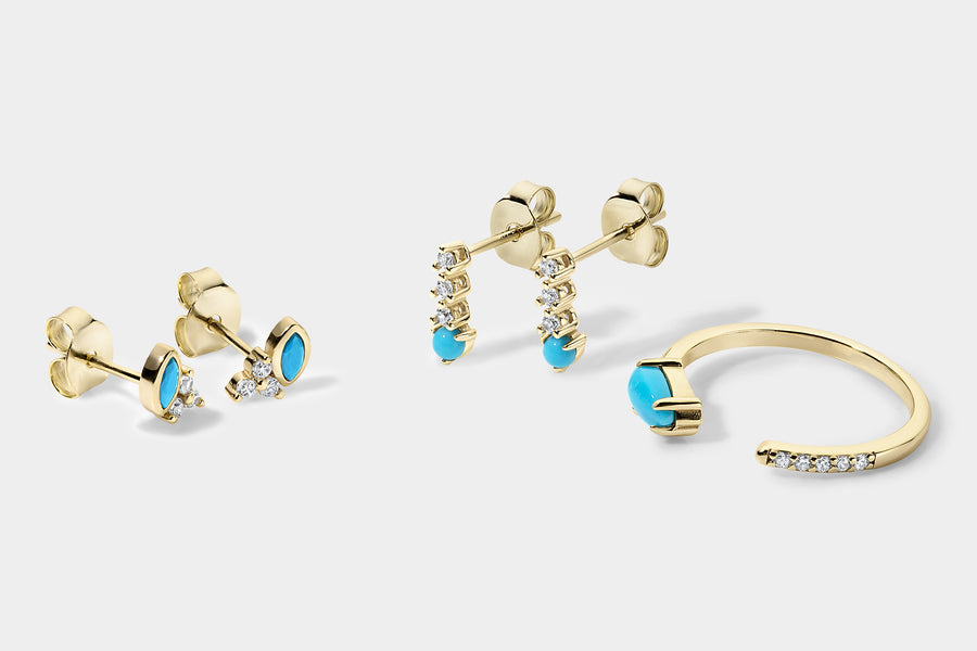 Vermeil Tropical Breeze 3 Piece Jewelry Set