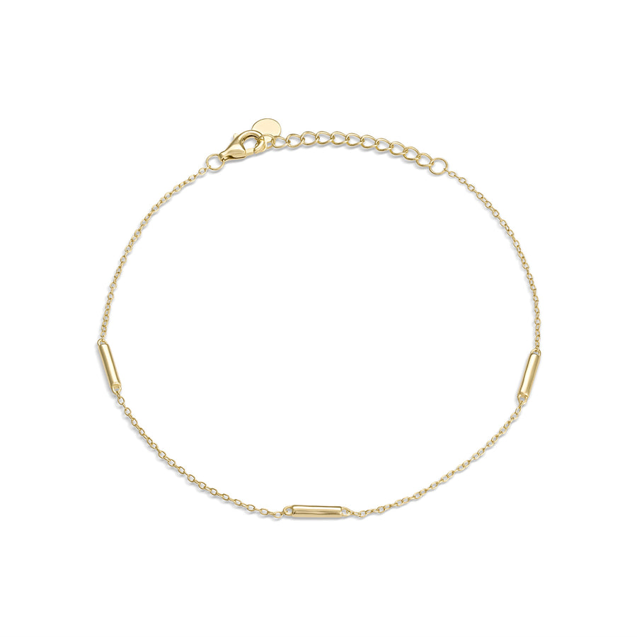 Vermeil Bar Pendant Anklet